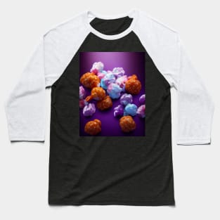 Candy Popcorn Deluge Baseball T-Shirt